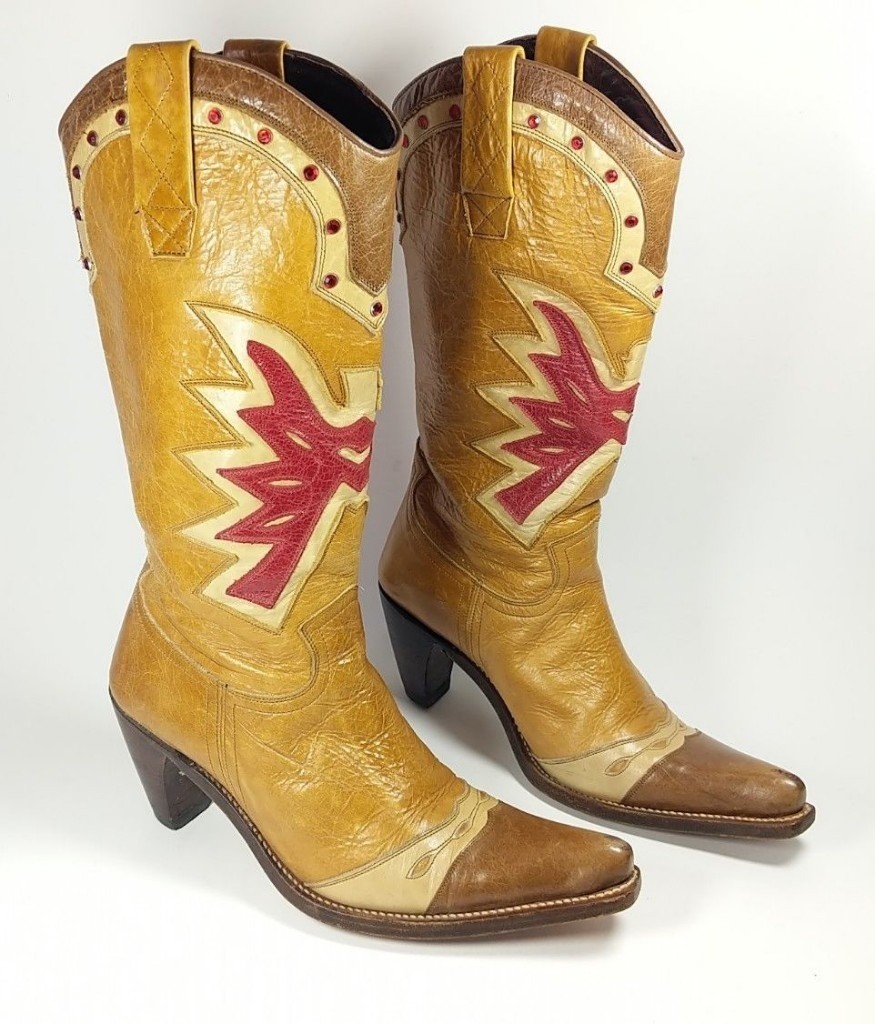 ladies leather cowboy boots uk